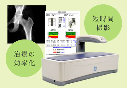 治療の効率化、短時間撮影